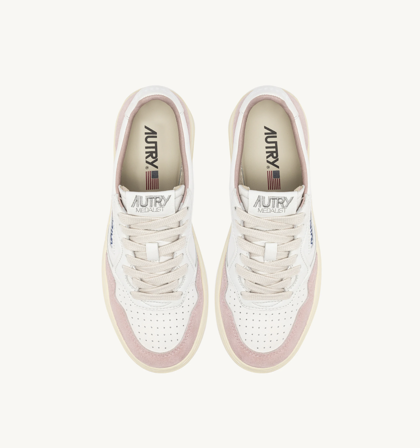 Autry - Low Suede Medalist GS36 - White Powder — A+M CONCEPT